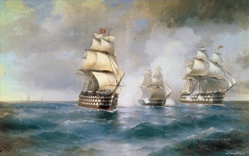 海戦 Painting - アイヴァゾフスキー ブリッグ・マーキュリー 1892 戦艦